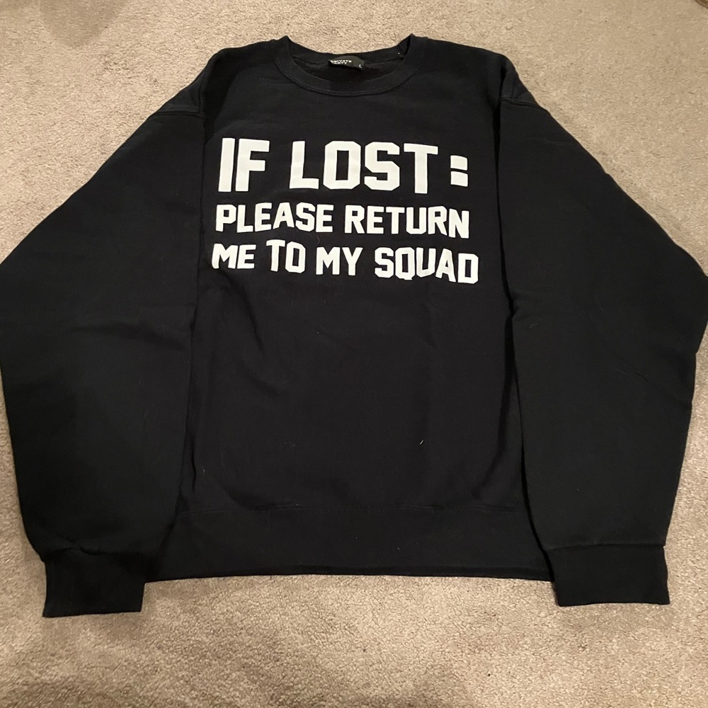Graphic Crew Neck Sweater